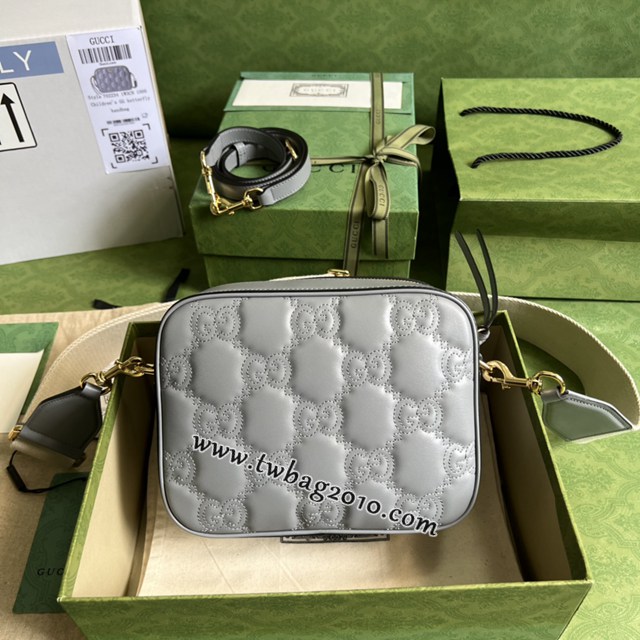 gucci專櫃新款壓花皮手袋 古馳Ophidia系列單肩斜挎包 jcp1028